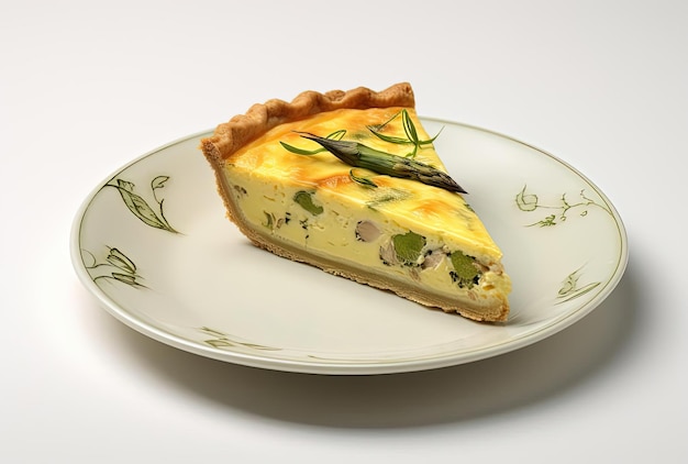 Quiche to kawałek kremowego sera, szparagi.