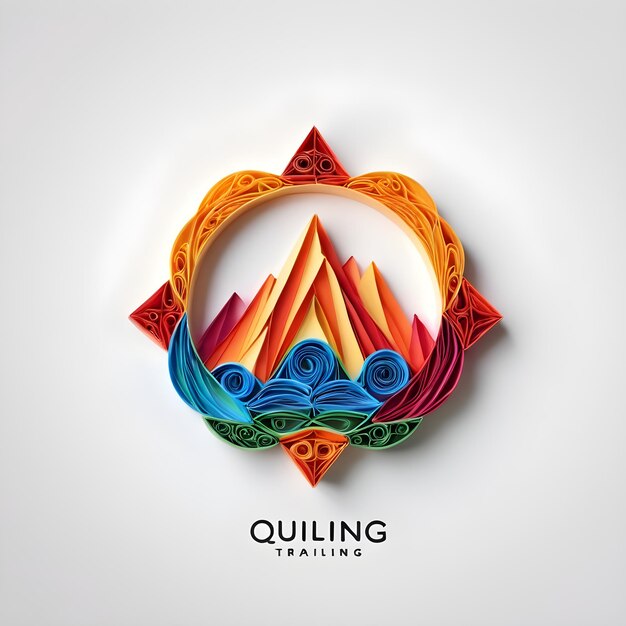 Zdjęcie quilling logo podróży