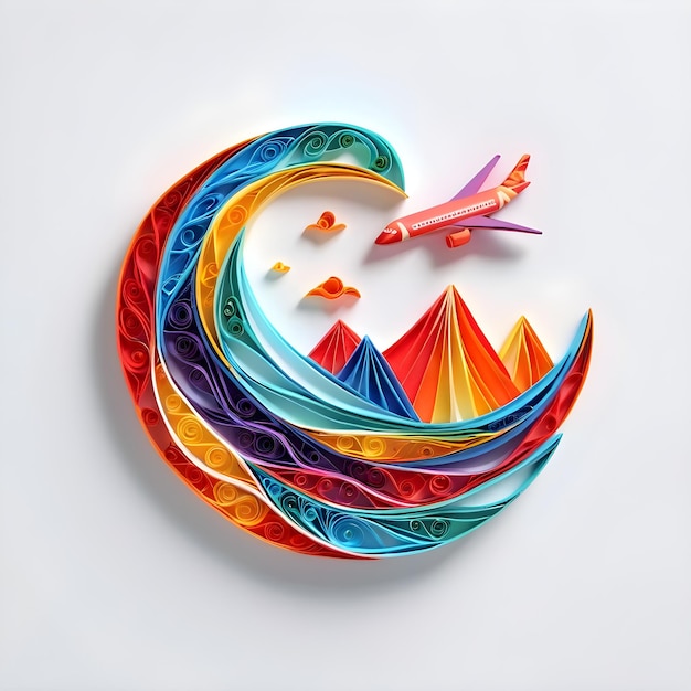 Quilling logo podróży