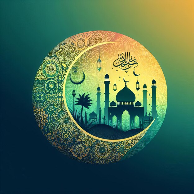 Zdjęcie qurban w eid al adha mubarak szczęśliwy święty festiwal muzułmanówgenerative ai