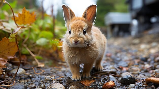 Rabbit character art HD 8K tapeta Zdjęcie fotograficzne