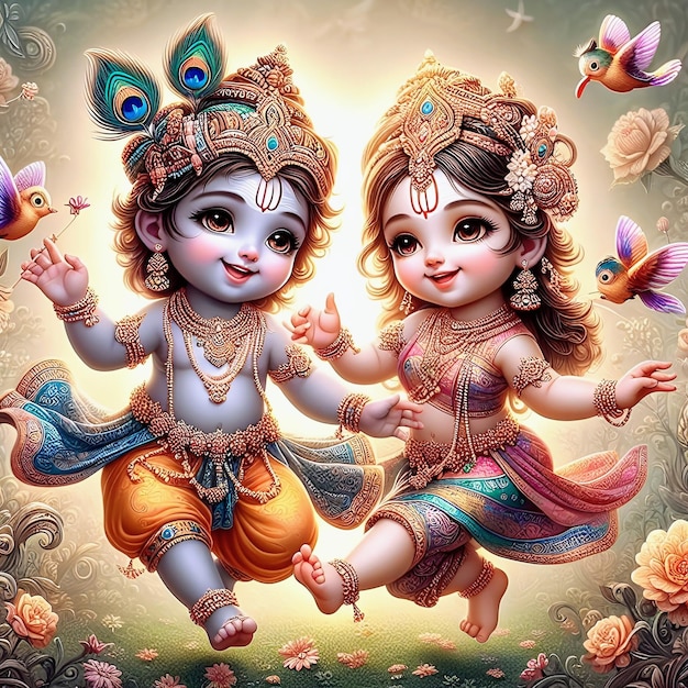 Radha Krishna jest urocza.