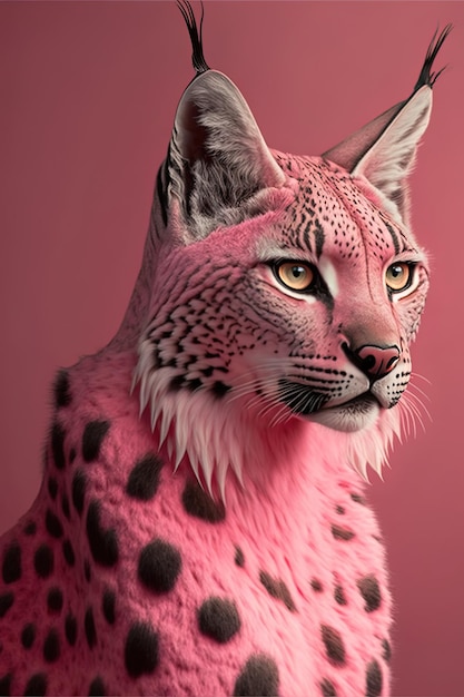 Radiant Majesty Magnificent Pink Lynx przez Teknik101