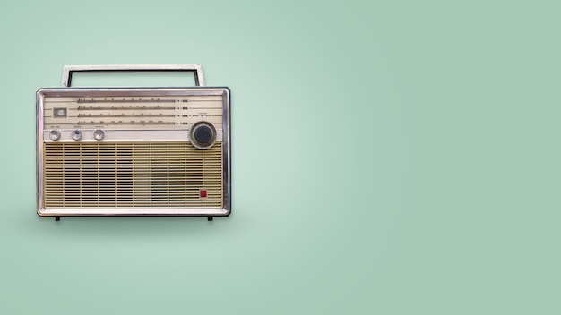 Radio Vintage na kolor tła
