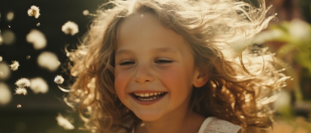 Radosne i uśmiechnięte dzieci Generacyjna AI