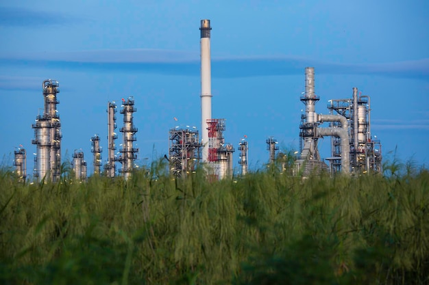 Rafineria ropy naftowej i zakład przemysłu petrochemicznego w przemyśle naftowo-gazowym