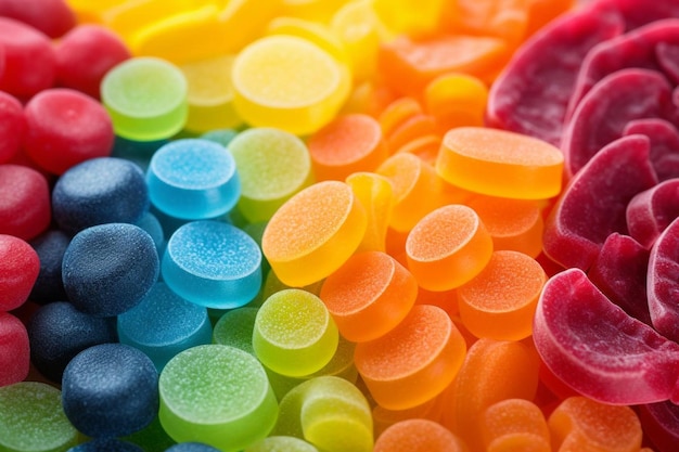 Rainbow Candy Assortment Zdjęcie cukierków