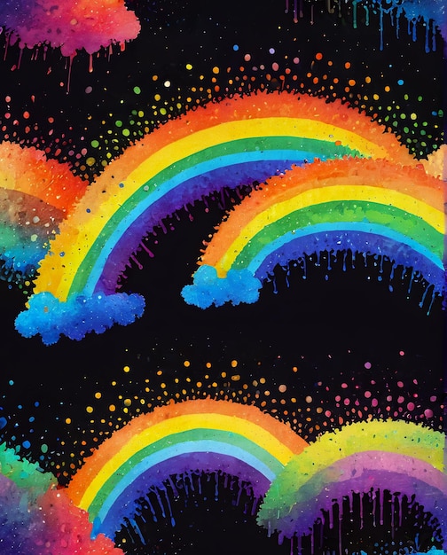 Zdjęcie rainbow image abstrakcyjne tło