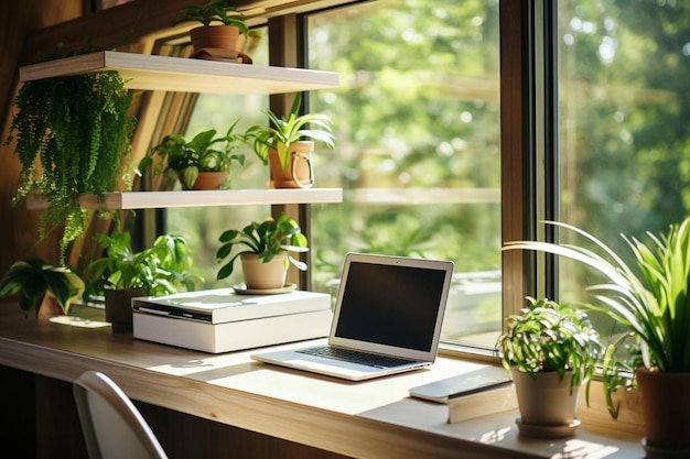 Raj produktywności Tworzenie idealnego biura domowego najlepsze zdjęcie biura domu