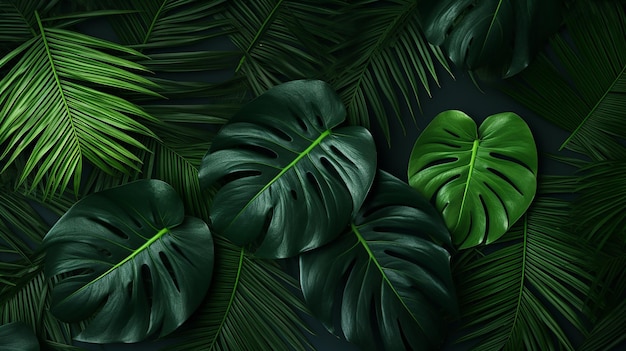 Rajskie liście tropikalne