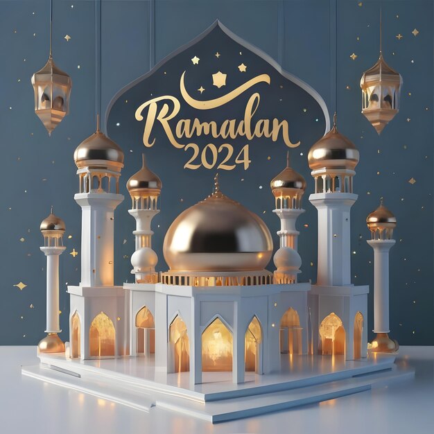 Zdjęcie ramadan 2024 piękne mousques projekty iftar w ramadanu