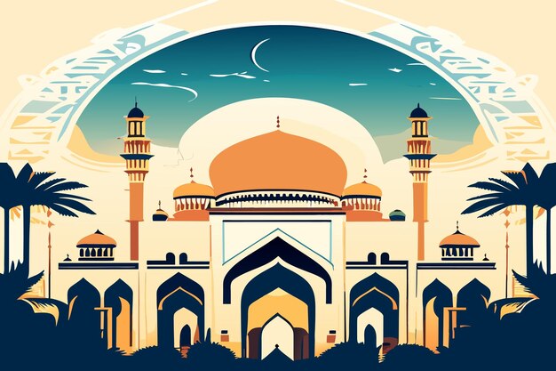 Ramadan kareem dekoracyjne tło festiwalu EidalAdha islamski