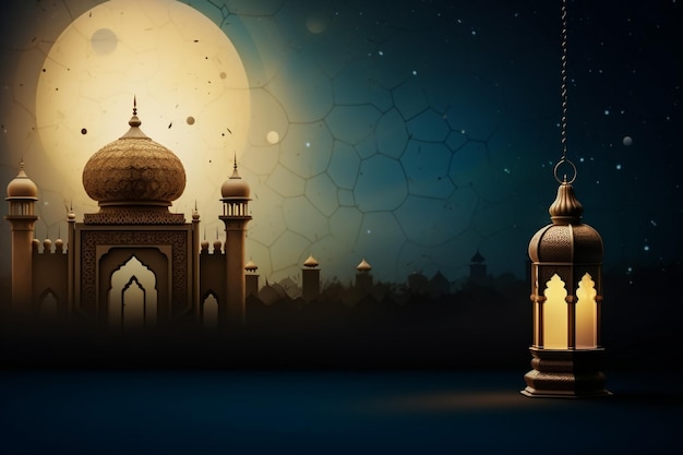 Ramadan Kareem Karta powitalna arabska kaligrafia ramadanu kareem Tłumaczenie Szczęśliwego Świętego Ramadanu.