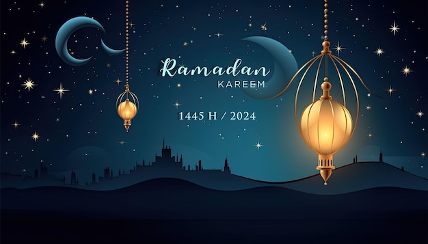 Ramadan kareem Kreatywne reklamy dla mediów społecznościowych plakat banerowy projekt szablonu wizytówki