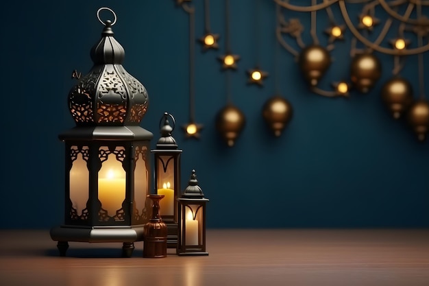 Ramadan kareem luksusowy projekt tła