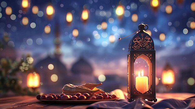 Ramadan Kareem Muzułmanie na całym świecie świętują święty miesiąc postu z rodziną i przyjaciółmi