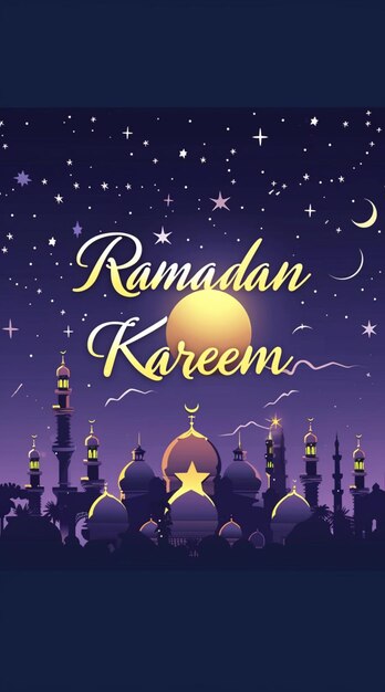 Zdjęcie ramadan kareem święto islamskie uroczystość dekoracyjne tło