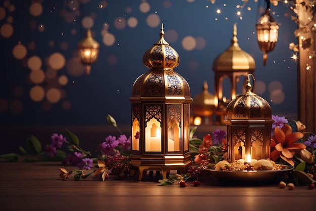 Ramadan kareem święty miesiąc festiwal Eid projekt