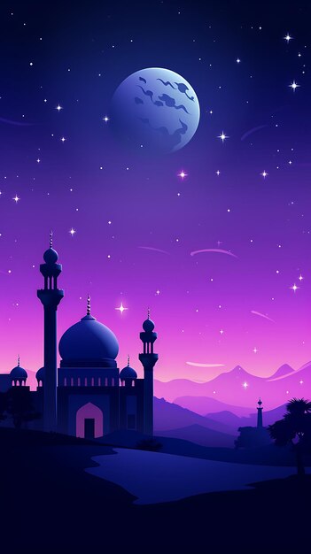 Zdjęcie ramadan kareem tradycyjna islamska tapeta mobilna