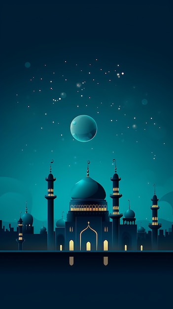 Ramadan kareem tradycyjna islamska tapeta mobilna