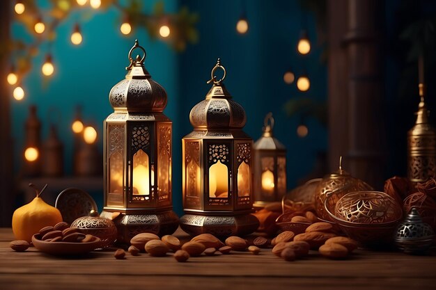 Ramadan Kareem tradycyjne święto islamskie tło religijne