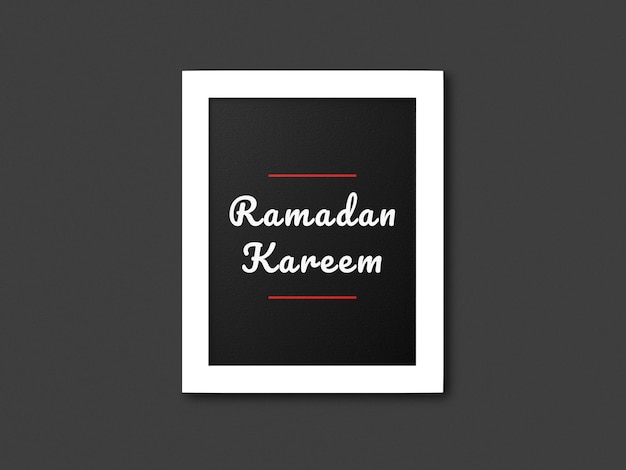 Zdjęcie ramadan kareem zaproszenie w tle