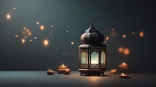 Ramadan Latarnia Na Ciemnym Tle