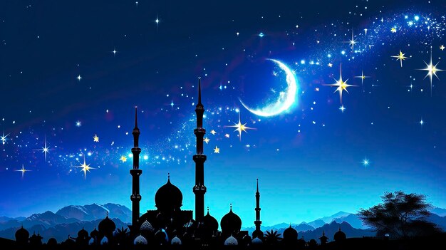 Zdjęcie ramadan mubarak tapeta eid mubarak tapeta ścienna