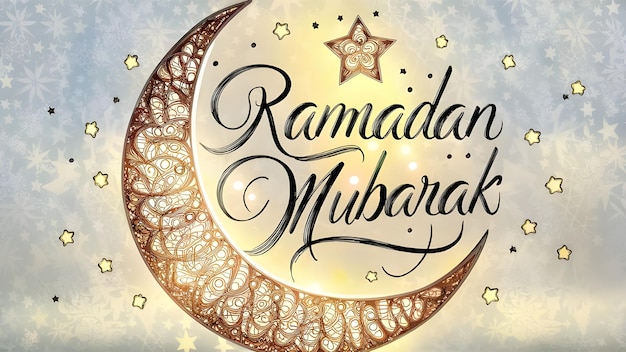 Zdjęcie ramadan mubarak tło