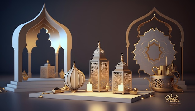 Ramadan wydarzenie dekoracja wnętrz nowoczesny design