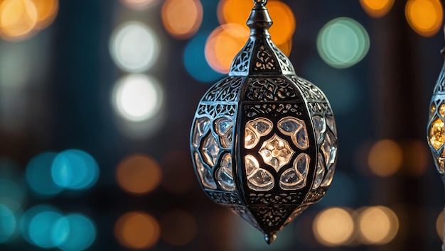 Ramadanowe latarnie ramdand kreem tło