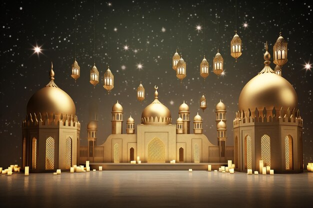 Ramadanowe tło idealne dla świątecznych wzorów