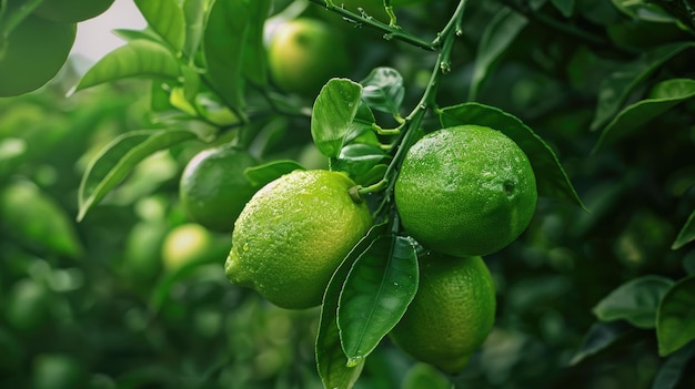 Rawon Izolowany owoc cytrynowy na pięknym zielonym tle