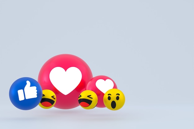 Reakcja Emoji Renderowania 3d