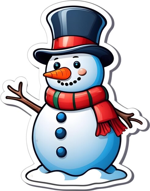 Zdjęcie reakcja śnieżaka z uroczym chłopcem ikony świąteczne symbole świątecznych dekoracje świąteczna