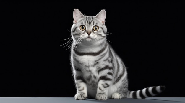 realistyczna fotografia kota amerykańskiego krótkowłosego