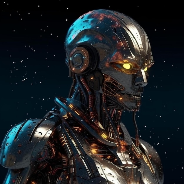 realistyczna i fajna generatywna sztuczna inteligencja robota ai