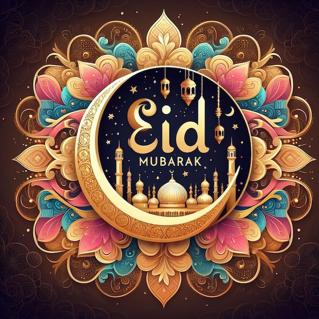 Realistyczna trójwymiarowa ilustracja Ramadan Kareem