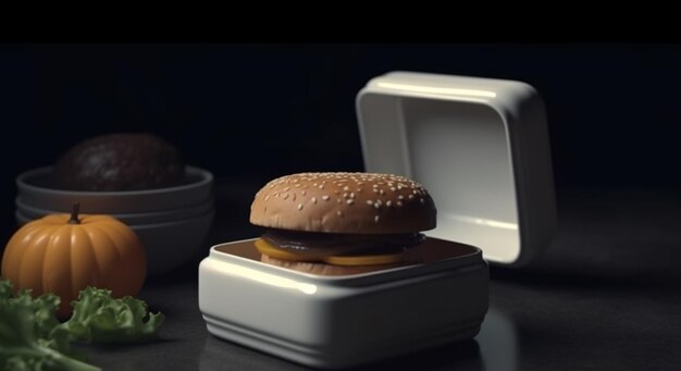 Zdjęcie realistyczne burger hd obrazy i darmowe pobieranie profesjonalne jedzenie burger tapeta