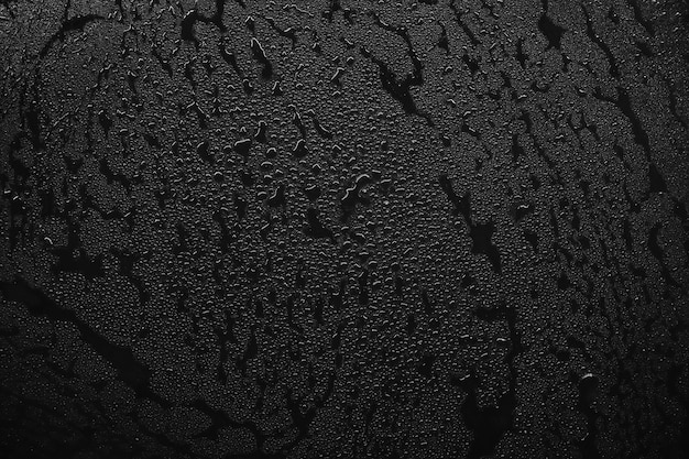 realistyczne pokrycie kropli wody czarne mokre tło