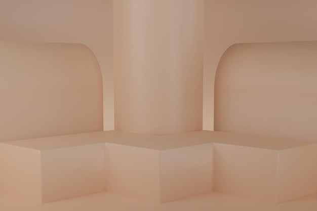 Zdjęcie realistyczne tło podium 3d minimalistyczne puste lokowanie produktu do prezentacji sceny wyświetlacza