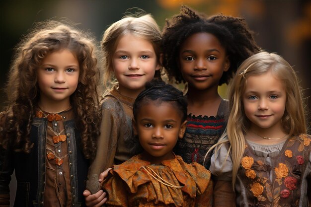 realistyczne zdjęcie czarnych przyjaciół dzieci, pochodzenie etniczne
