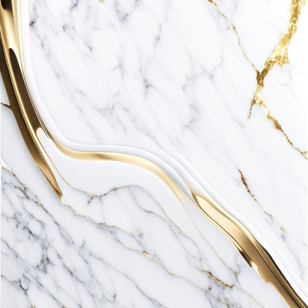 Zdjęcie realistyczny płynny marmur z złotym białym luksusowym podłogą na tle