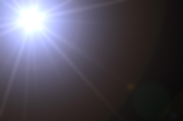 Realistyczny rozbłysk obiektywu na czarnym tle Rozbłysk obiektywu Rozbłysk słoneczny na czarnym tle Ilustracja efektu rozbłysku optycznego Efekty obiektywu dla projektów nakładek lub trybu mieszania ekranu Abstrakcyjny rozbłysk słońca