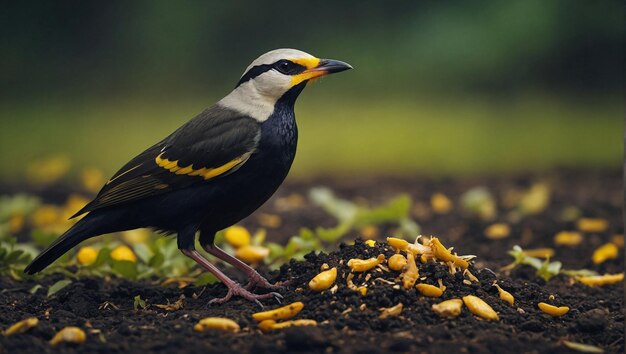 realistyczny styl zdjęć Blackcollared Starling znaleźć