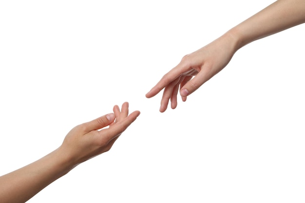 Ręce kobiet z PNG na białym tle