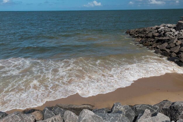 Recife Słynna Plaża W Recife, Jednym Z Najstarszych Miast W Północno-wschodniej Brazylii