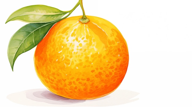 Ręcznie narysowana ilustracja pomarańczowa