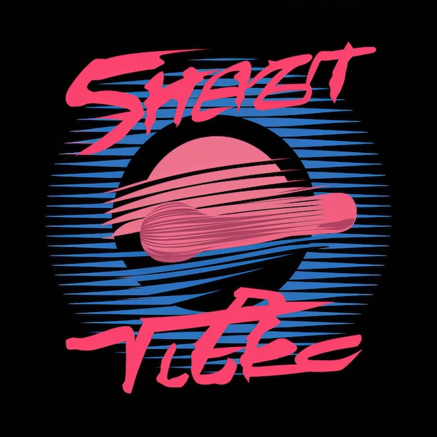 Ręcznie narysowana ilustracja projektu koszulki Streetwear Vibes