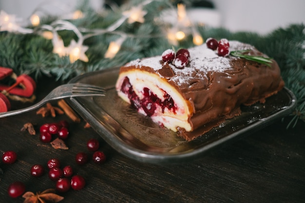 Ręcznie Robione Domowe Słodycze Na Tle Bożego Narodzenia. Gotowanie. Tonowanie